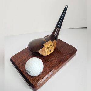 Wright & Ditson Golf Club Desk Plaque Retirement Gift Decor Pre 1940s Spalding